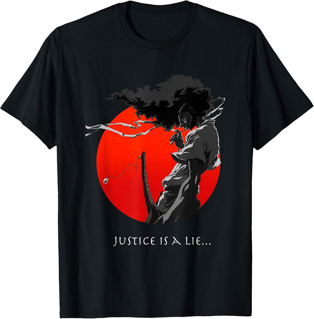 Afro Samurai Anime Japanese Bushido Warrior Streetwear T-Shirt