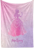 Custom Princess Blanket for Girls - Personalized Name Princess Throw - Soft & Plush Fleece - Printed in USA - Gift for Girls (Fleece 50"x60")
