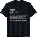 Funny Pilot T Shirt Definition Dad Father's Day