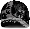 Personalized Man of God Classic Cap – Custom Name Christian Baseball Hat | Faith-Based Cap Gift for Men, Husband, Dad, Pastor