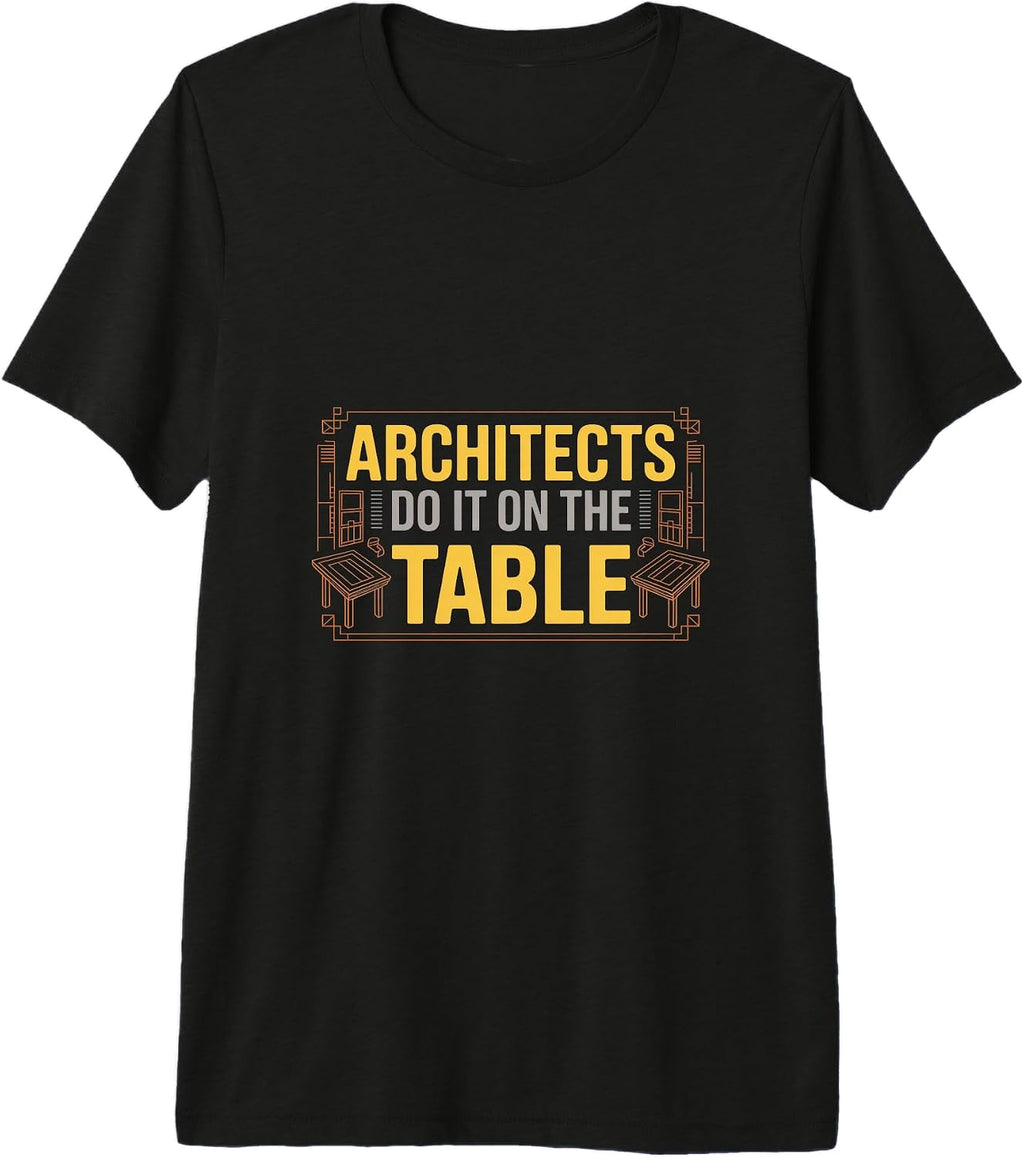 Architect Vintage Blueprint Drafting Table Humor
