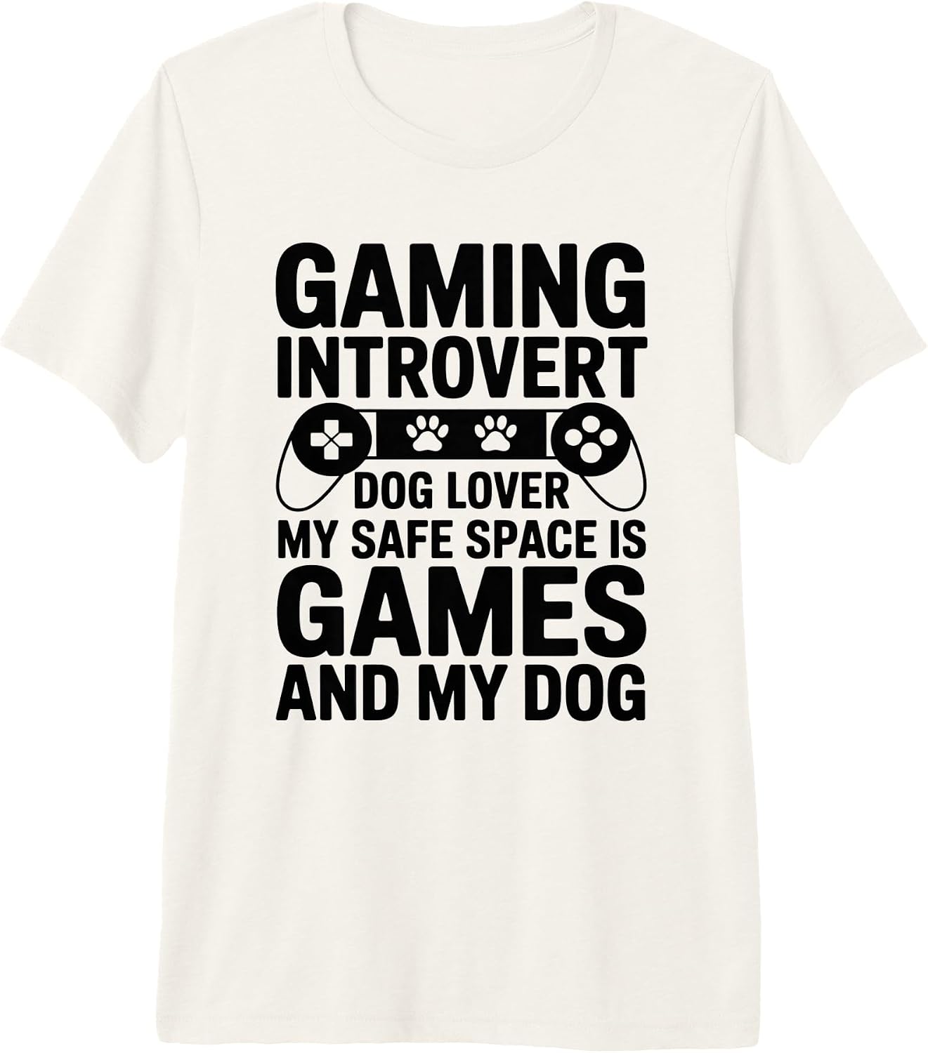 Introvert Gamer Dog Lover Retro Sunset