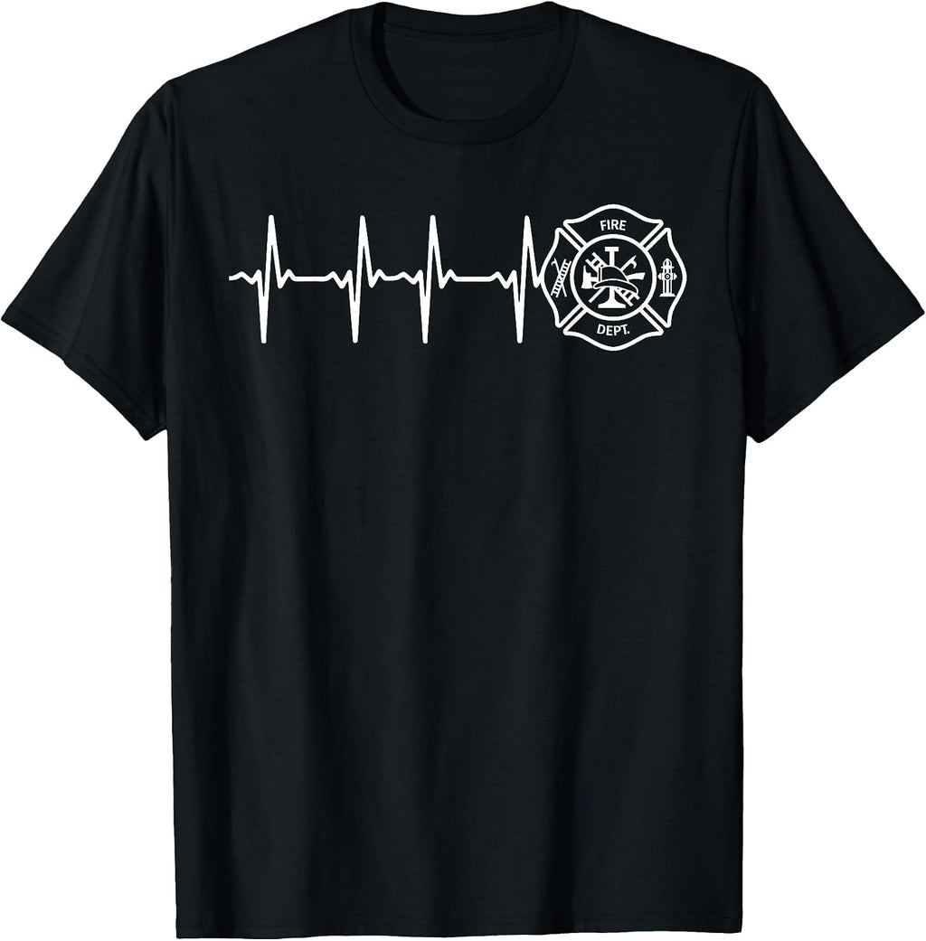 Fire Department Logo Uniform Fireman Symbol Firefighter Gear T-Shirt