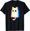 Trippy Ghost Vaporware Cat RGB Color Shift