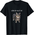Uiia Iiuaa Funny Cat Kitten Tee