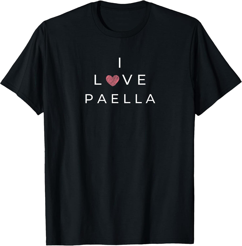 I Love Paella Funny Text Merch