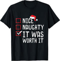 Nice Naughty List Funny Christmas Merch Gifts