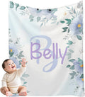 Ships Next Day, Personalized Baby Blanket for Boys Girls, Custom Blankets with Name Super Soft Plush Flannel, Easter Christmas Brithday White Elephant Gifts for Baby Kids Toddlers Newborn