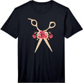 Hairstylist Cute Hairdressing Barber Floral Shirts