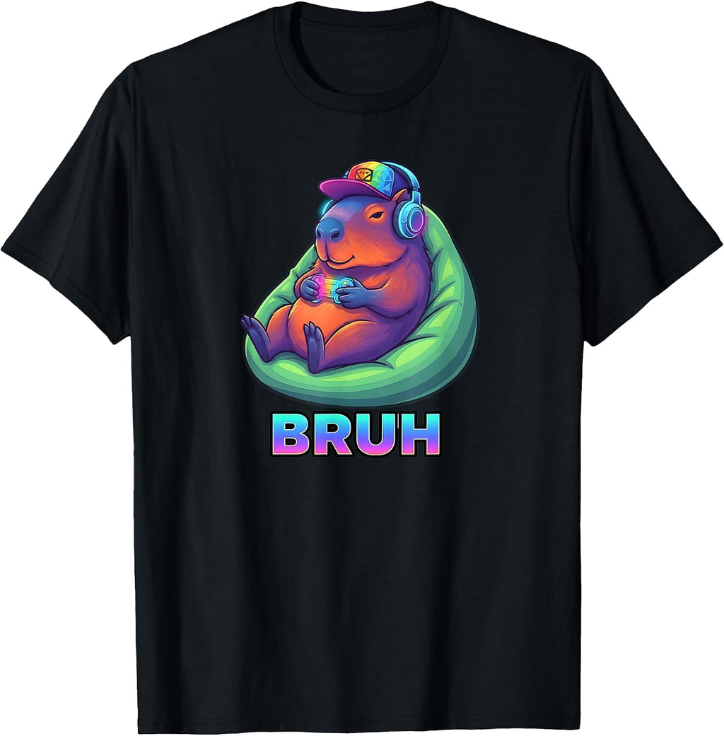 Funny Graphic Capybara Gaming Video Games