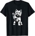 Cute Cairn Terrier Heart Dog Graphic Design T-Shirt