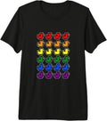 Rubber Ducks Pixel Art Classic Rainbow LGBT Retro