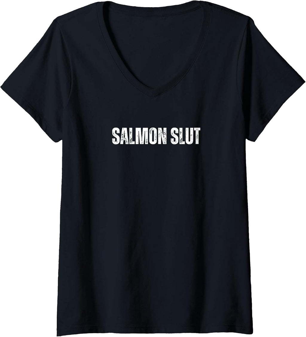 Salmon Slut Funny Text Merch