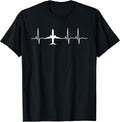 Airplane Pilot Heartbeat EKG Apparel