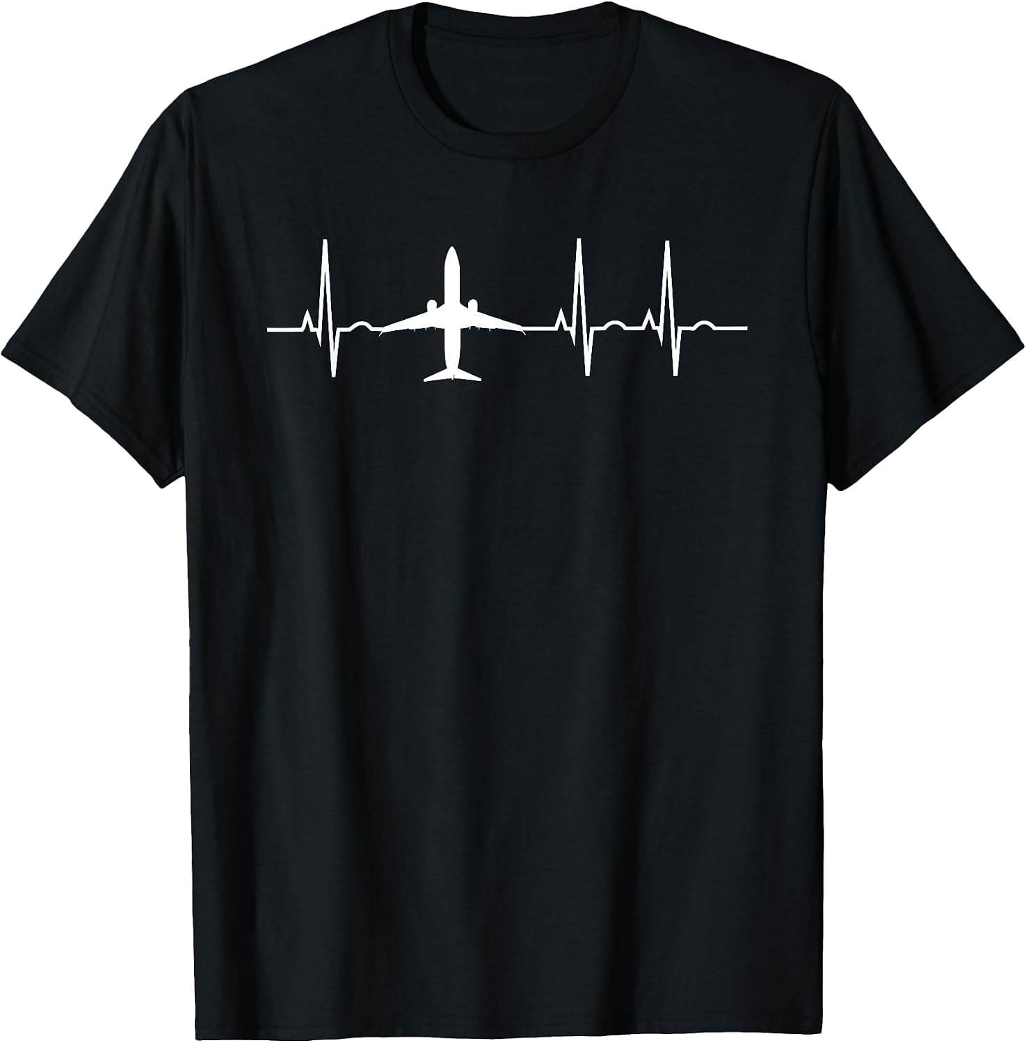 Airplane Pilot Heartbeat EKG Apparel