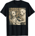 Retro Dalmatian Dog Tattoo Artist Funny Meme Graphic T-Shirt