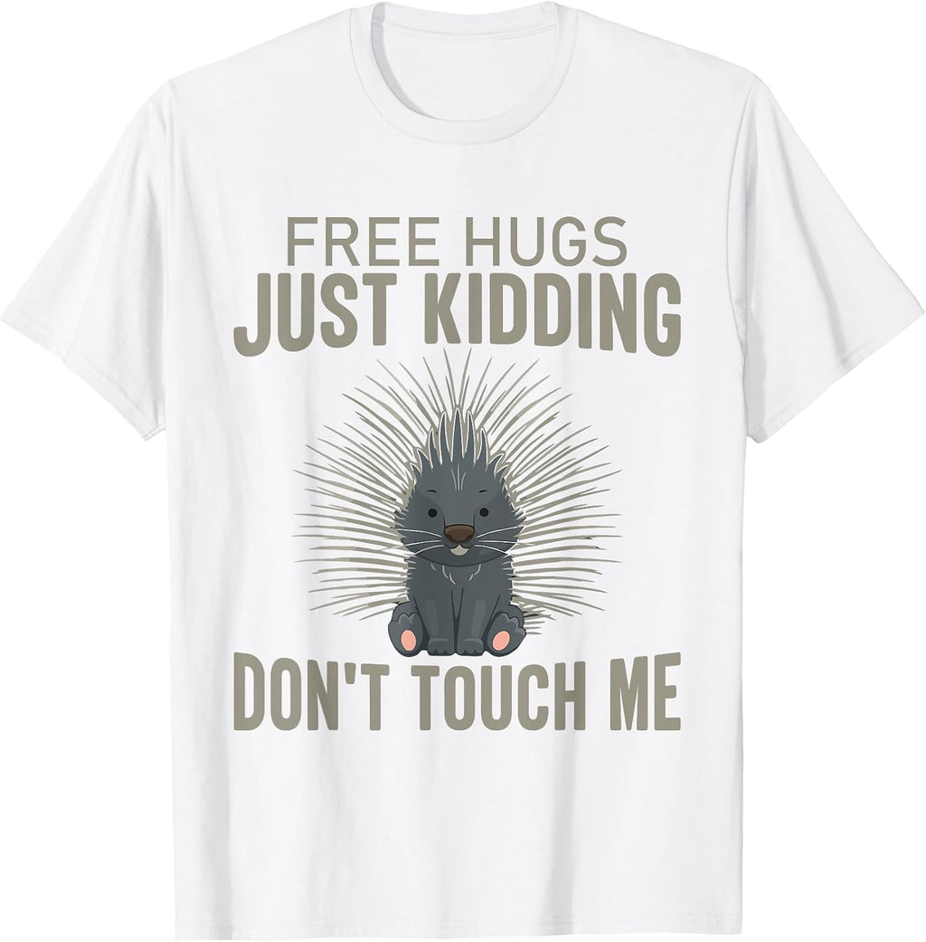 headgehog hug me tee for introverts introvert gift