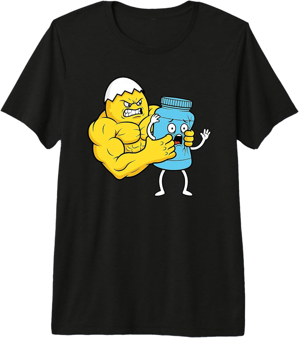 Funny Gym Egg Protein Bodybuilder Humor