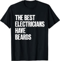 Funny Electrician Beard Typography Gifts