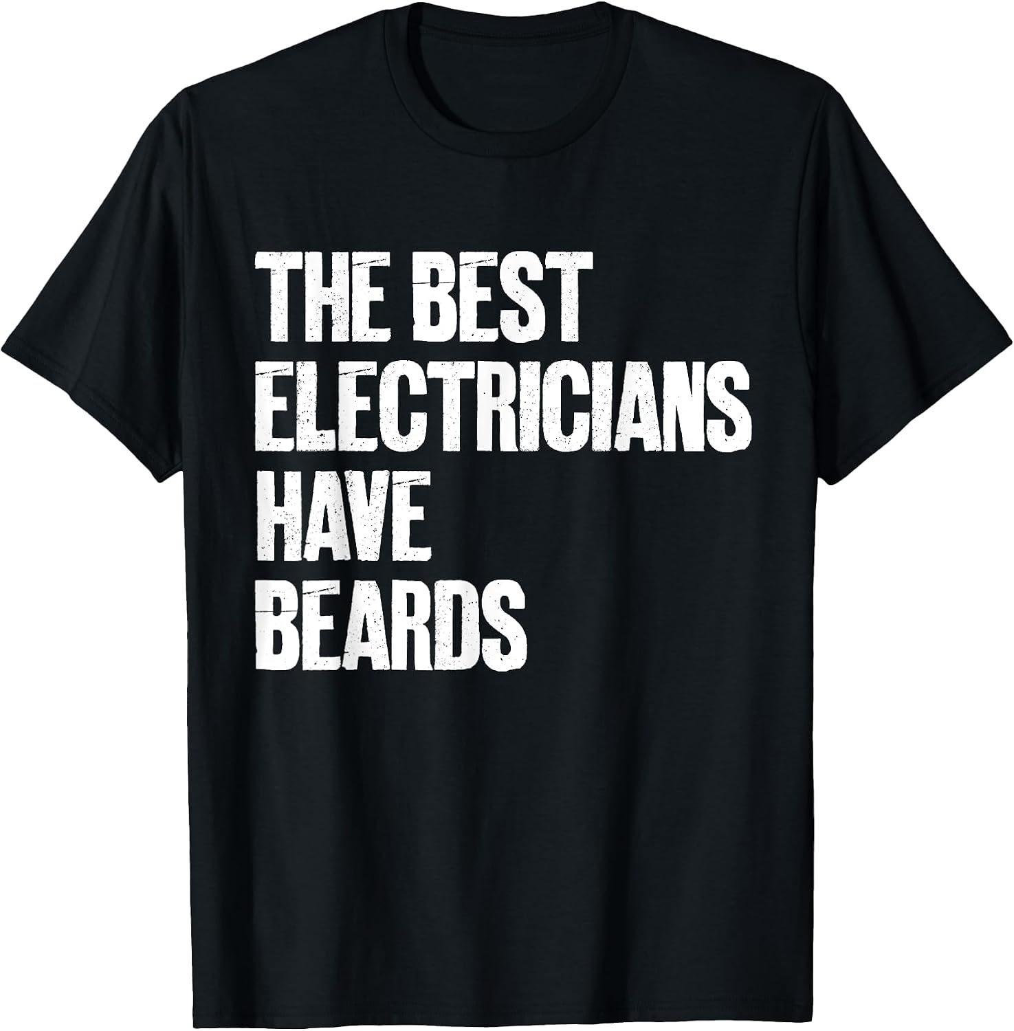 Funny Electrician Beard Typography Gifts
