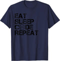 Funny Coding Eat Sleep Code Repeat