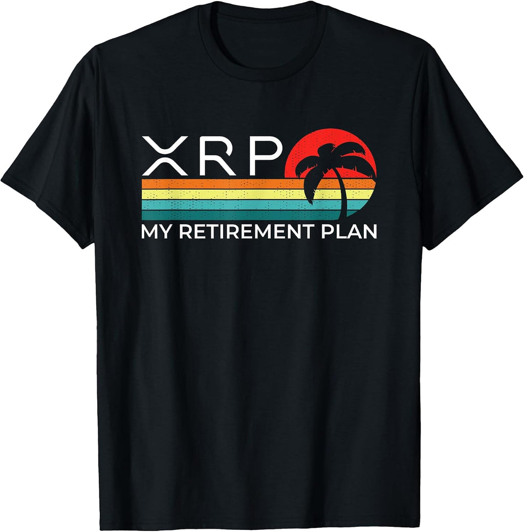 XRP Retirement Palm Crypto Tees for Men Women