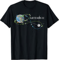Artemis 2 Route Map SLS Rocket Launch Mission To The Moon T-Shirt