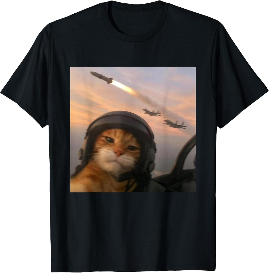 Funny Weird Cat Meme Tee Shirt