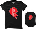 Man's Best Friend Matching Dog Shirt & Women's T-Shirt (Black, Medium Womens/Medium Dog)