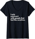 Funny I Only Extrovert Tee Shirt