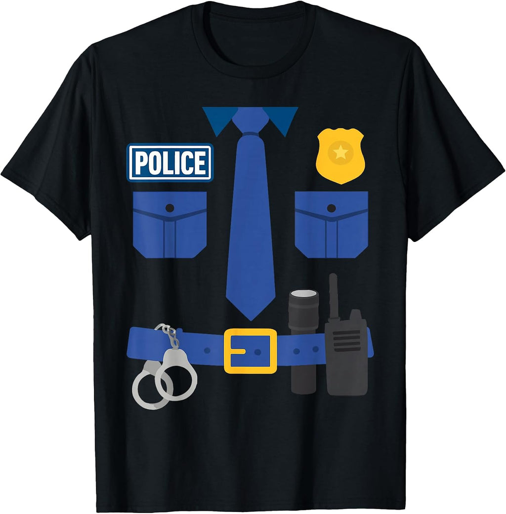Police Costume Graphic Officer Outfit Art