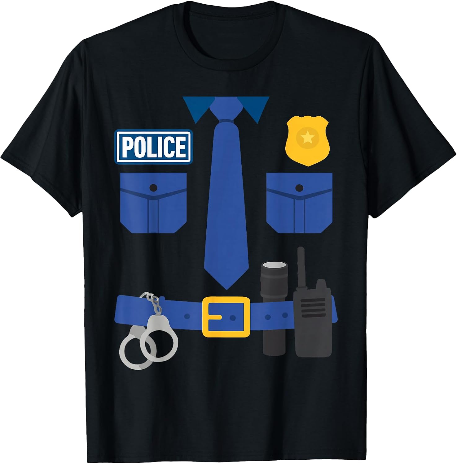 Police Costume Graphic Officer Outfit Art