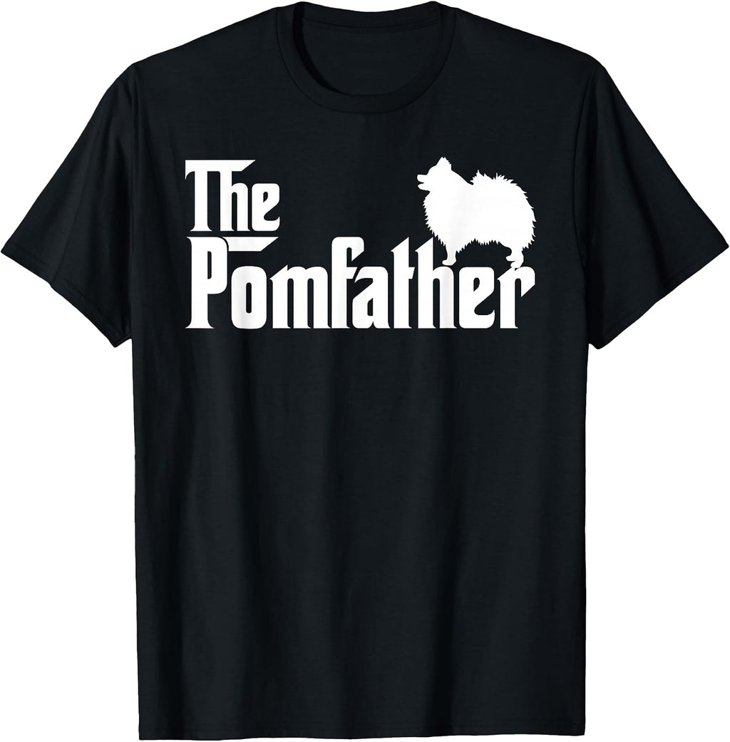 Mens Funny Pomeranian Father Dad The Pom Father Dog Lover T-Shirt Small