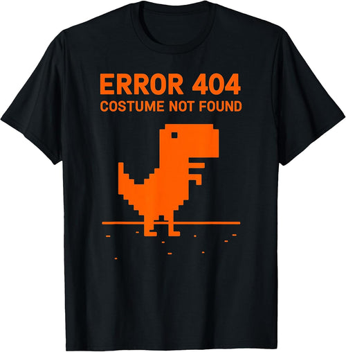 404 error shirt costume not found Geek Halloween