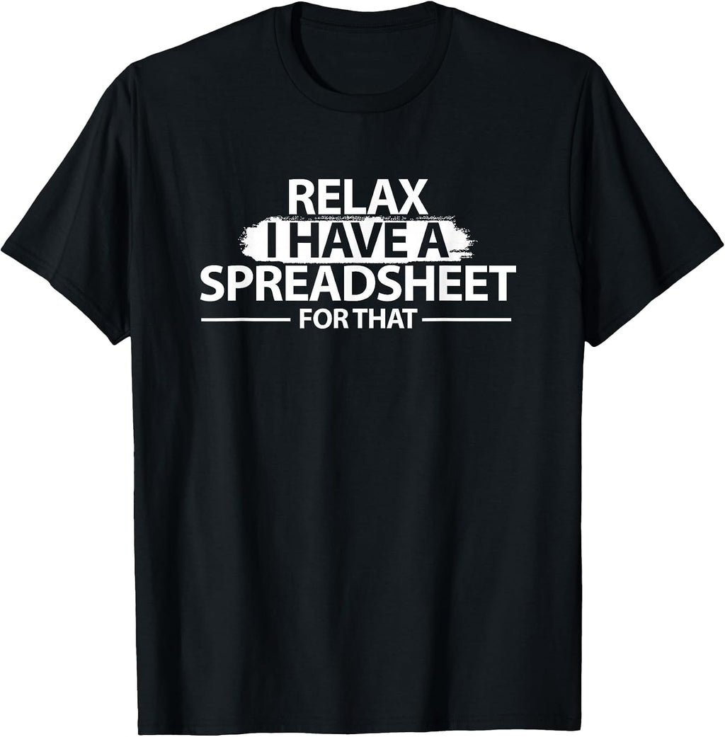 Accountant Funny Spreadsheet Shirt Gift Finance