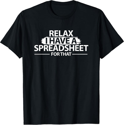 Accountant Funny Spreadsheet Shirt Gift Finance