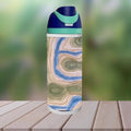 Topographic Map Water Bottle with Sip Style Lid