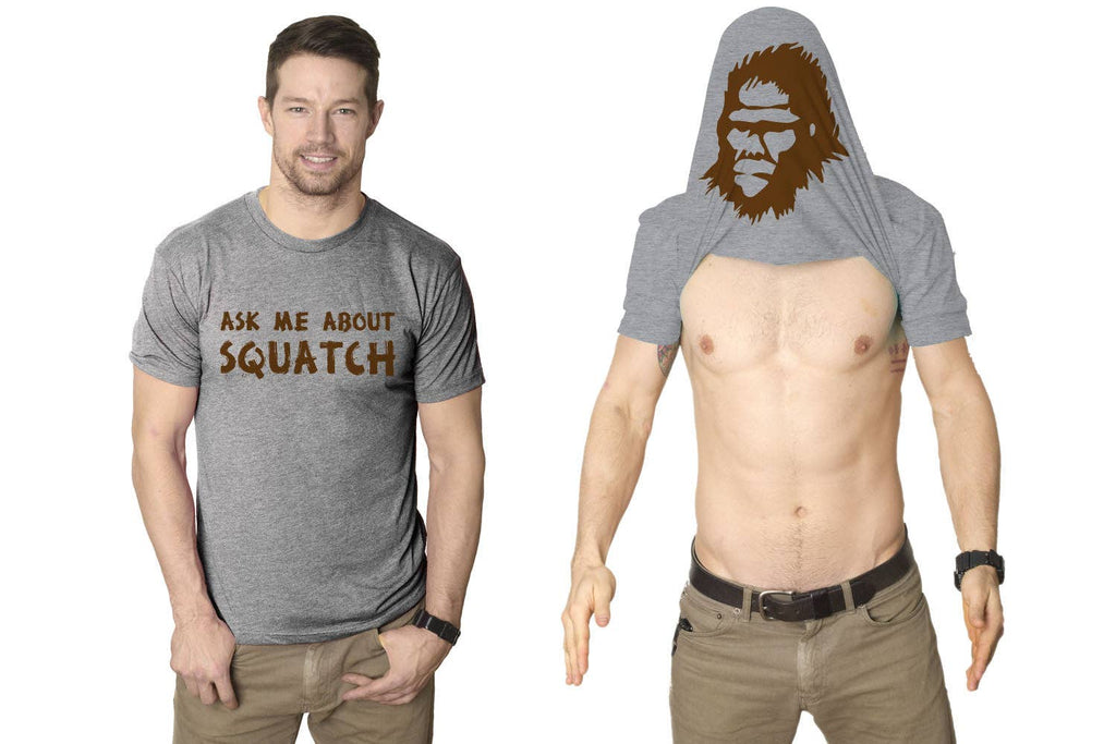 Ask Me About My Bigfoot Flip Men's T Shirt