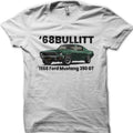68 Bullitt Mustang 390 GT Retro Cotton T-Shirts