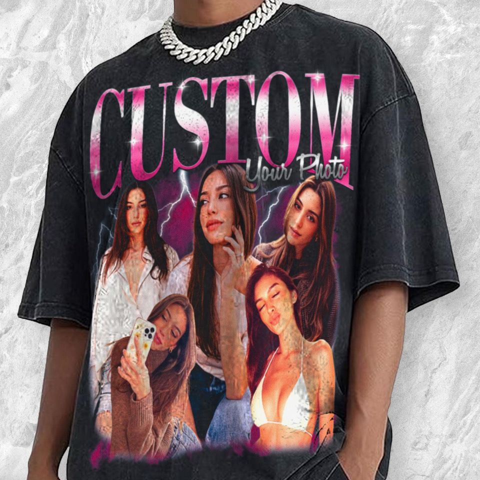 Custom Photo Shirt With Girlfriend Face, Personalized Your Own Picture Wife Husband Tee, Bachelorette Surprise