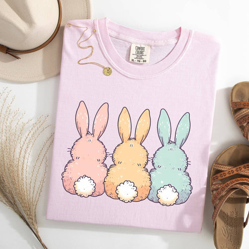 Adorable Bunnies in A Row, Easter Rabbit, Holiday Tshirt