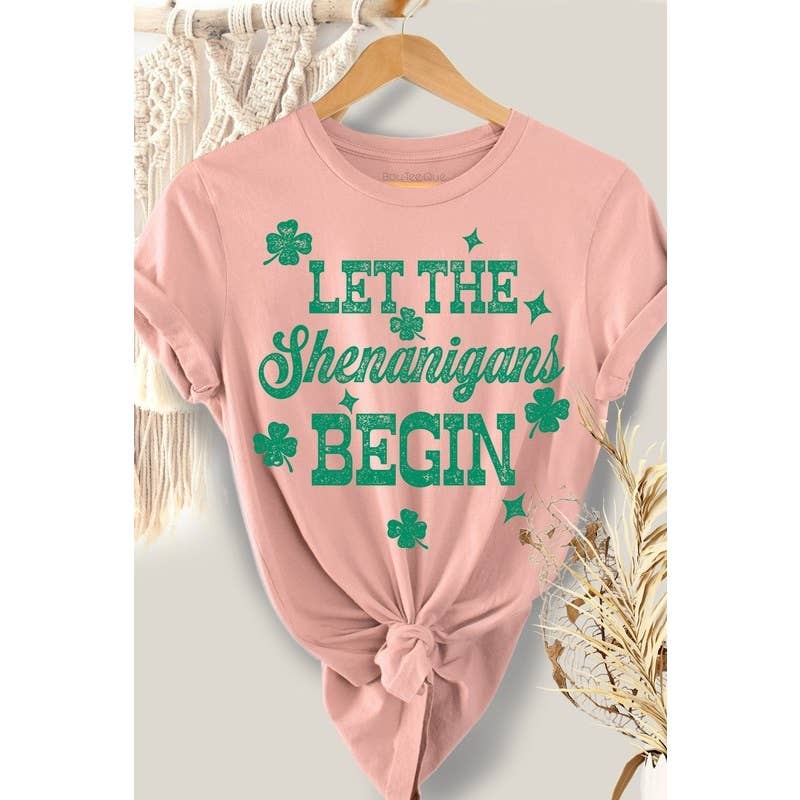 Let the Shenanigans Begin Saint Patricks Day Short Sleeve T