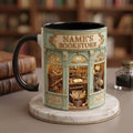 Personalized Library 3D Embossed Accent Mug