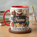 Personalized Teacher Mug with Name, Faux 3D Effect Mug, Back to School Gift 3D Embossed Accent Mugs
