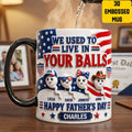Funny Dad Sperm Mug, Personalized Fathers Day Gift, Custom Name Coffee Cup