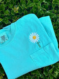 Love Daisy Embroidered Pocket T-Shirt