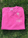 Dandelion Monogrammed Pocket Tee