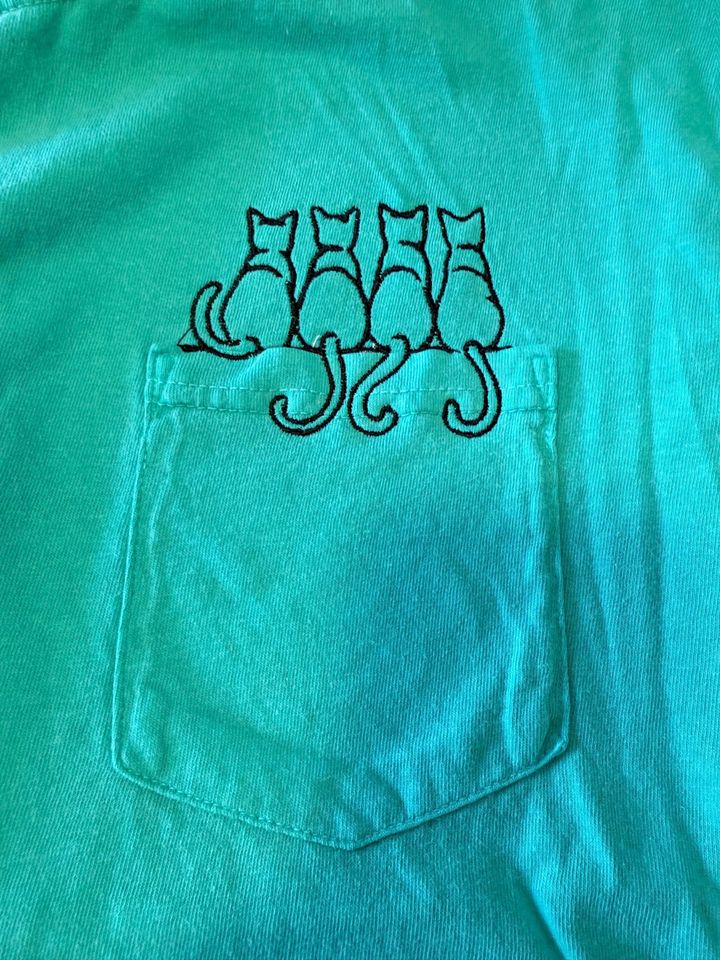 Monogrammed Cat Pocket T-Shirt