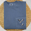 Embroidered Panda Pocket T-Shirt
