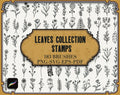 183 Leaves Collection Stamps for Procreate|png-SVG-EPS-pdf Files| Floral Procreate Stamps| Procreate Flowers Stamps| Procreate Leaves|